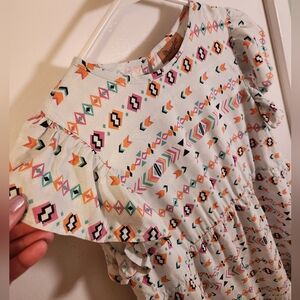 Girls Wrangler Colorful Geometric Patterned Dress Size Xl